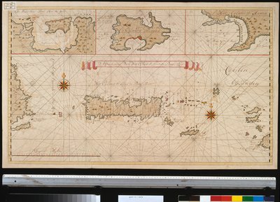 Puerto Ricon St. Johnin saaren ääriviivat tekijältä Gerard van Keulen