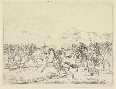Frederick William Brunswijkista kuoli 1815 tekijältä Gerardus Emaus de Micault
