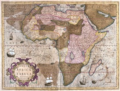 Afrikka (kaiverrus tekijältä Gerardus Mercator