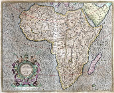 Afrikka tekijältä Gerardus Mercator