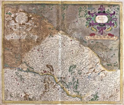 Alsace, Ranska (kaiverrus tekijältä Gerardus Mercator