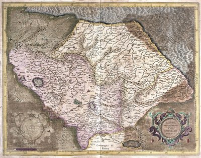 Ancona ja Spoleto, Italia (kaiverrus tekijältä Gerardus Mercator