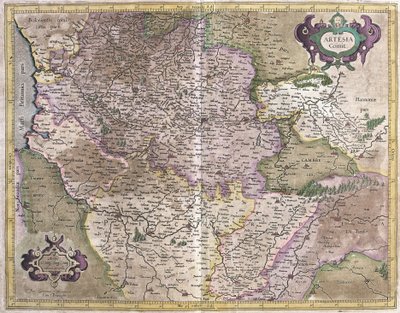 Artois, Ranska (kaiverrus tekijältä Gerardus Mercator