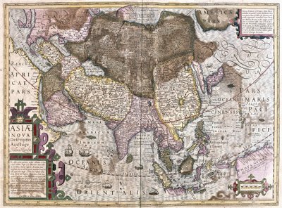 Aasia (kaiverrus tekijältä Gerardus Mercator