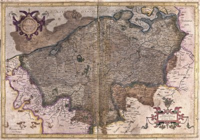 Belgia (kaiverrus tekijältä Gerardus Mercator