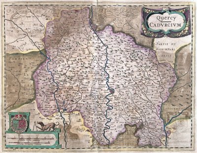 Cahors, Ranska (kaiverrus tekijältä Gerardus Mercator