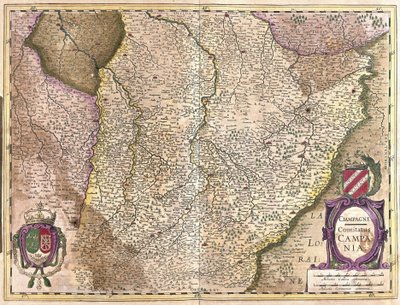 Samppanja, Ranska (kaiverrus tekijältä Gerardus Mercator