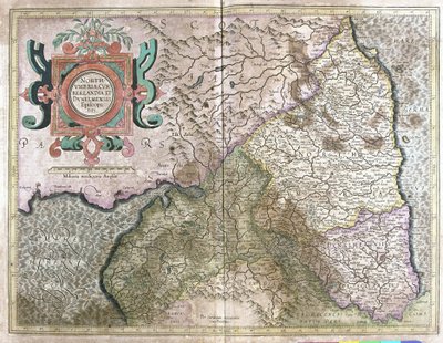 Englanti ja Skotlanti (kaiverrus tekijältä Gerardus Mercator