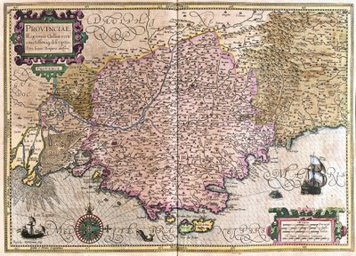 Ranska (kaiverrus tekijältä Gerardus Mercator