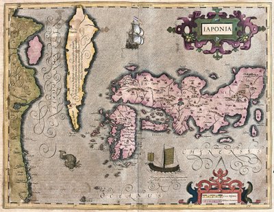 Japani (kaiverrus tekijältä Gerardus Mercator