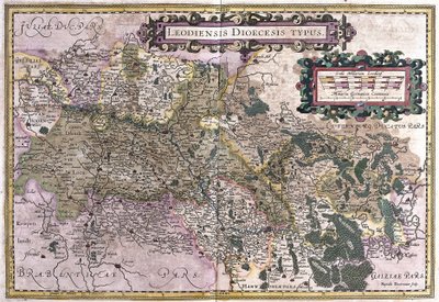 Liege, Belgia (kaiverrus tekijältä Gerardus Mercator