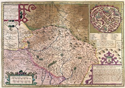 Limoge, Ranska (kaiverrus tekijältä Gerardus Mercator