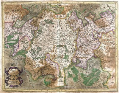 Luxemburg (kaiverrus tekijältä Gerardus Mercator