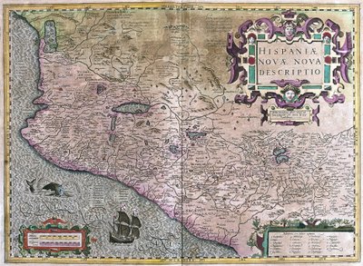 Meksiko (kaiverrus tekijältä Gerardus Mercator