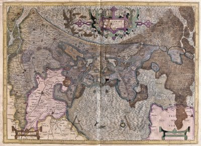Alankomaat (kaiverrus tekijältä Gerardus Mercator