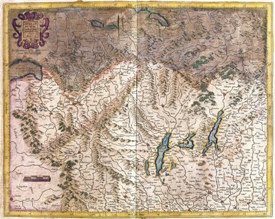 Pohjois-Italia (kaiverrus tekijältä Gerardus Mercator