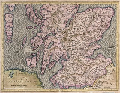 Skotlanti, Iso-Britannia tekijältä Gerardus Mercator