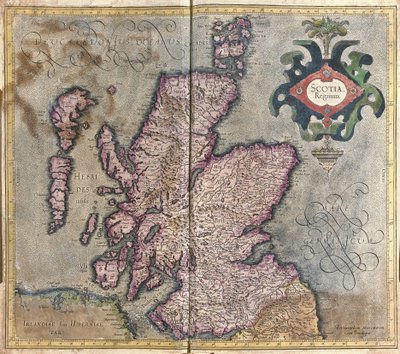 Skotlanti, Iso-Britannia tekijältä Gerardus Mercator