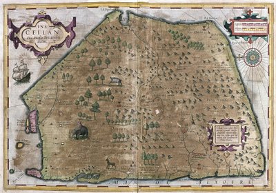 Sri Lanka (kaiverrus tekijältä Gerardus Mercator