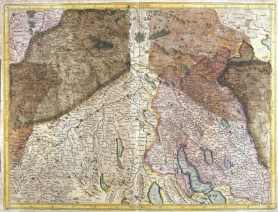 Sveitsi (kaiverrus tekijältä Gerardus Mercator