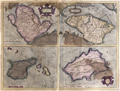Brittisaaret (kaiverrus tekijältä Gerardus Mercator