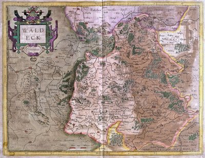 Waldeck (Hessen), Saksa (kaiverrus tekijältä Gerardus Mercator