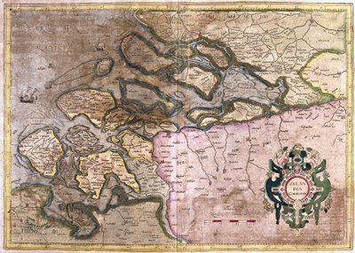 Zeeland, Alankomaat (kaiverrus tekijältä Gerardus Mercator