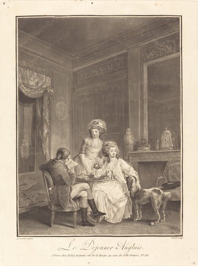 Englantilainen lounas tekijältä Geraud Vidal after Nicolas Lavreince