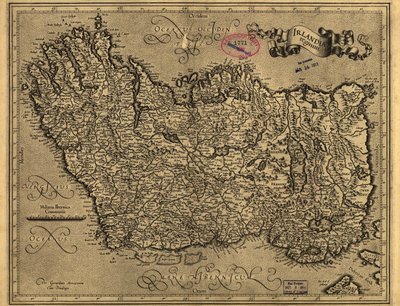 Irlandiae regnum. LOC 99446223 tekijältä Gerhard Mercator