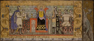 Åsmund kuninkaan salissa tekijältä Gerhard Munthe