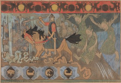 Ovi kalliossa, 1895. tekijältä Gerhard Munthe