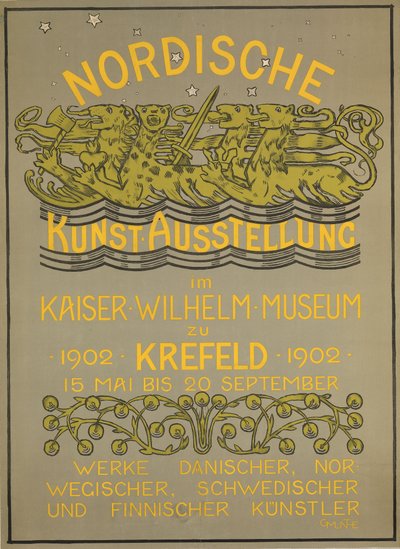Nordische Kunstausstellung im Kaiser Wilhelm Museum 1902 tekijältä Gerhard Munthe