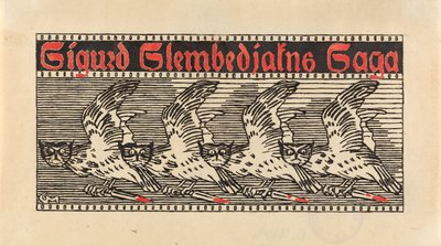 Für Snorre Sturlason, Königssagas, Kristiania 1899 tekijältä Gerhard Munthe