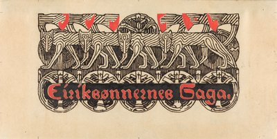 Für Snorre Sturlason, Königssagas, Kristiania 1899 tekijältä Gerhard Munthe