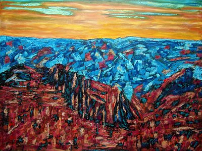 Copper Canyon, 2023 (öljy kankaalle) tekijältä Gerhardt Isringhaus
