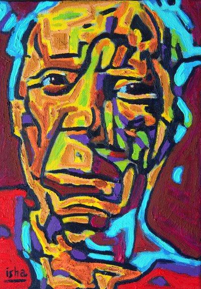 San Picasso,2021,öljyä kankaalle tekijältä Gerhardt Isringhaus