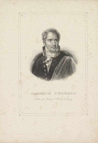 Casimir Pierre Périerin muotokuva Soetens & Filsin muotokuvien sarja vuodelta 1838 (sarjan nimi) tekijältä Gerhardus Fredericus Eilbracht