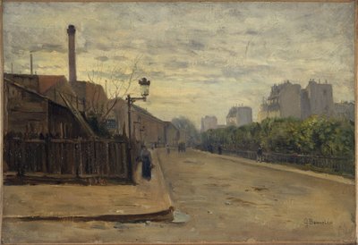 Rue Auguste-Cain, noin 1900 (öljy) tekijältä Germain Eugene Bonneton