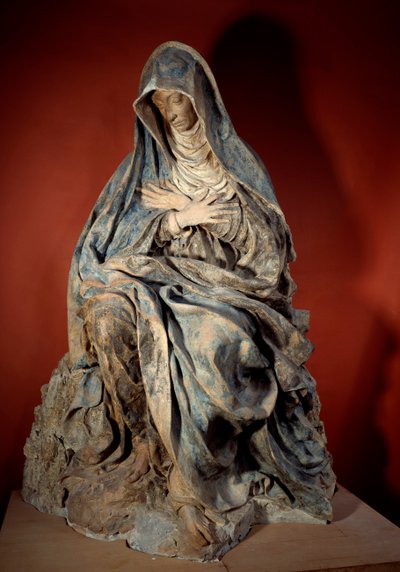 Germain Pilonin (1535-1590) Neitsyt kivun veistos 1500-luvun Pariisi, Louvre-museo tekijältä Germain Pilon