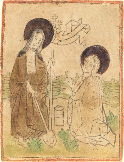Kristus ilmestyy Maria Magdalenalle tekijältä German 15th Century