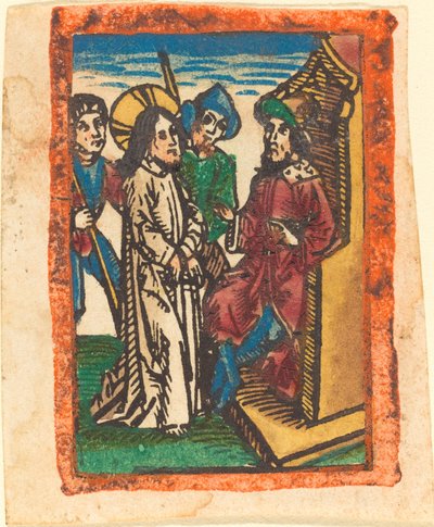 Kristus Pilatuksen edessä tekijältä German 15th Century