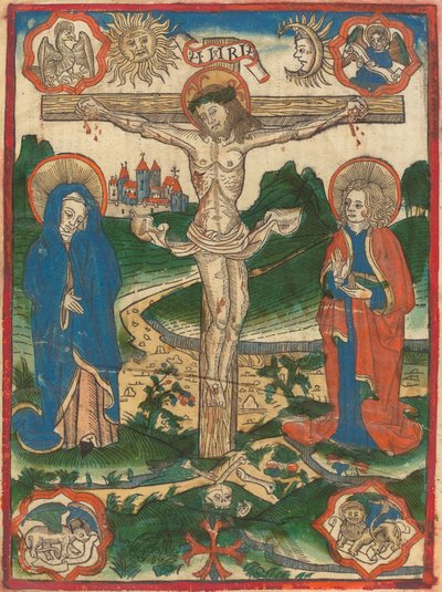 Kristus ristillä tekijältä German 15th Century