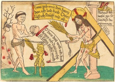 Jeesus houkuttelee uskollisia sydämeen tekijältä German 15th Century