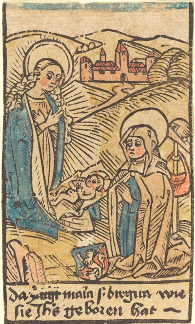 Madonna ja Pyhä Birgitta tekijältä German 15th Century