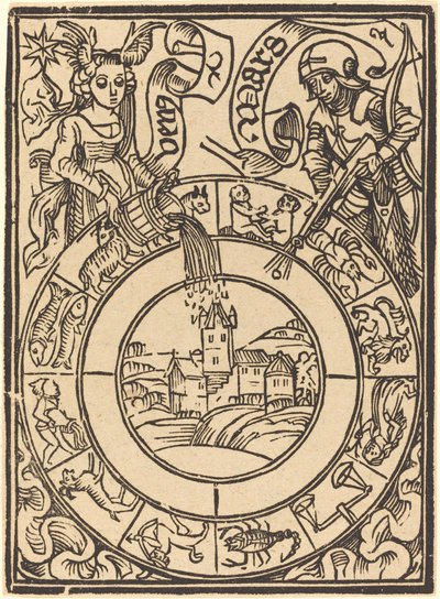 Mars ja Venus tekijältä German 15th Century