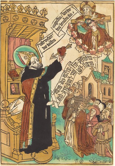 Pyhä Augustinus tekijältä German 15th Century