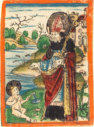 Pyhä Augustinus tekijältä German 15th Century