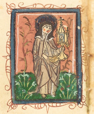 Pyhä Clara Assisilainen tekijältä German 15th Century