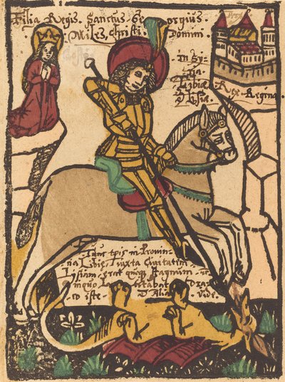 Pyhä Yrjö tekijältä German 15th Century