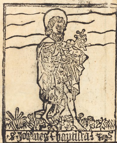 Pyhä Johannes Kastaja [recto] tekijältä German 15th Century